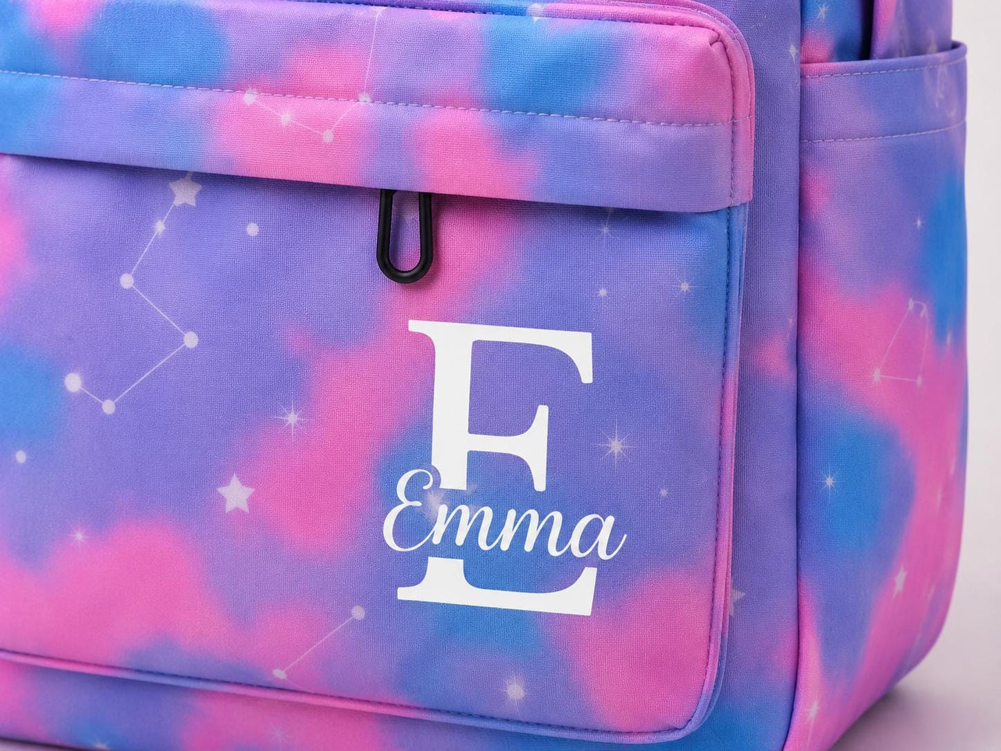 Personalized Galaxy Backpack Set, Kids School Lunch Bag Pencil Case, Monogrammed Backpacks