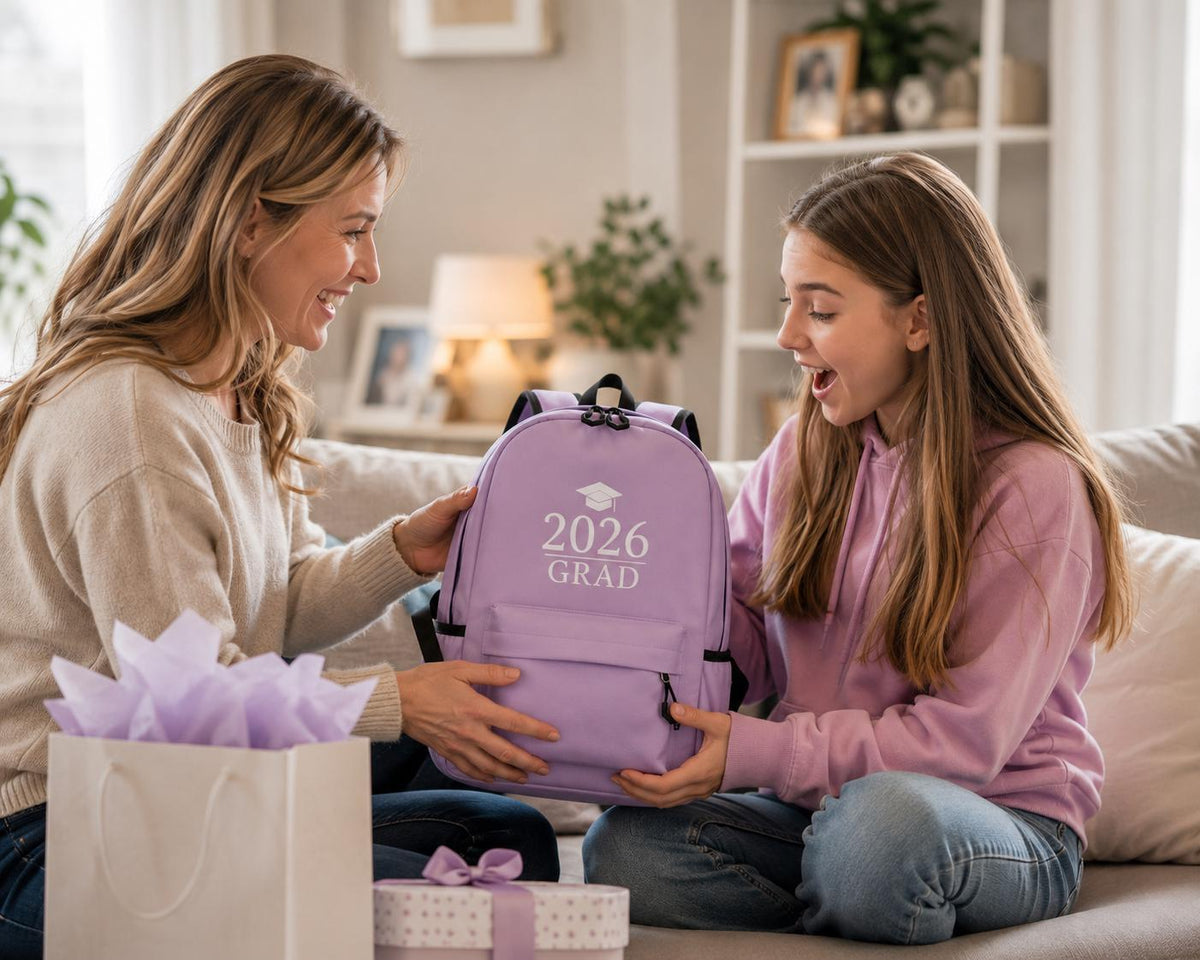 Personalized Backpack, Custom Name Monogram School Bag, 12 Designs