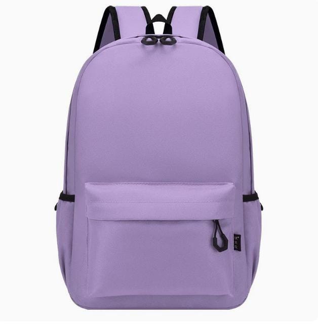 Personalized Backpack, Custom Name Monogram School Bag, 12 Designs